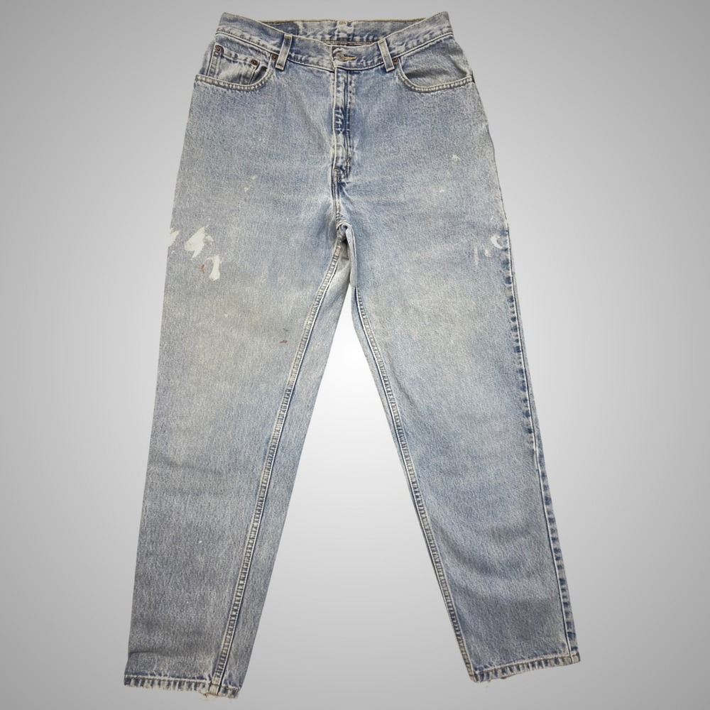 Vintage Levis 550 Relaxed Fit Tapered Leg Light Wash Jeans Womens 12 MIS M 30x30